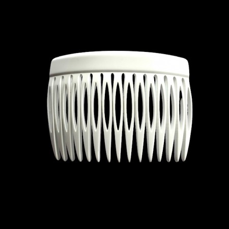 Fransk Side Comb Hvit