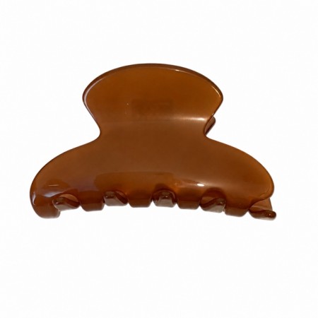 Fransk hårklype - Karamell 9 cm