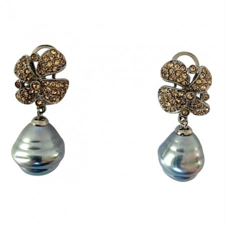 Perleøredobber m/Swarovski